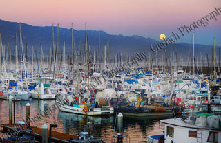 Harbor Harvest Moon Canvas