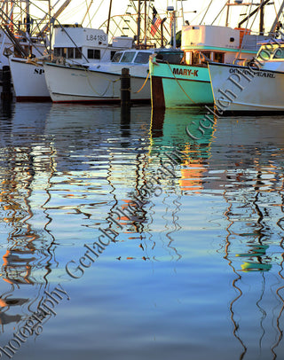 Harbor Boats Matted